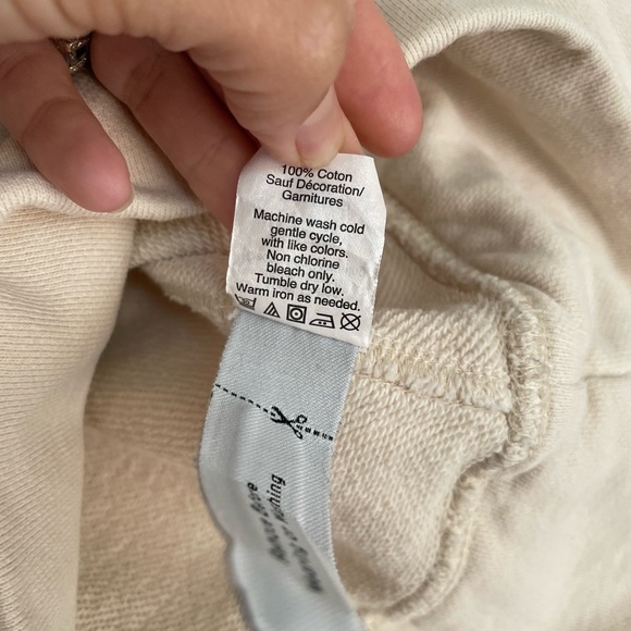 Madewell Natural Shuffle Crew Sweatshirt - XS - Picture 5 of 5